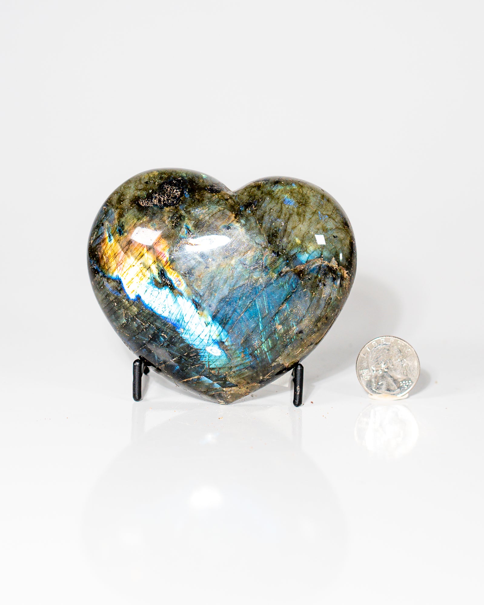 Polished Labradorite Heart Canada