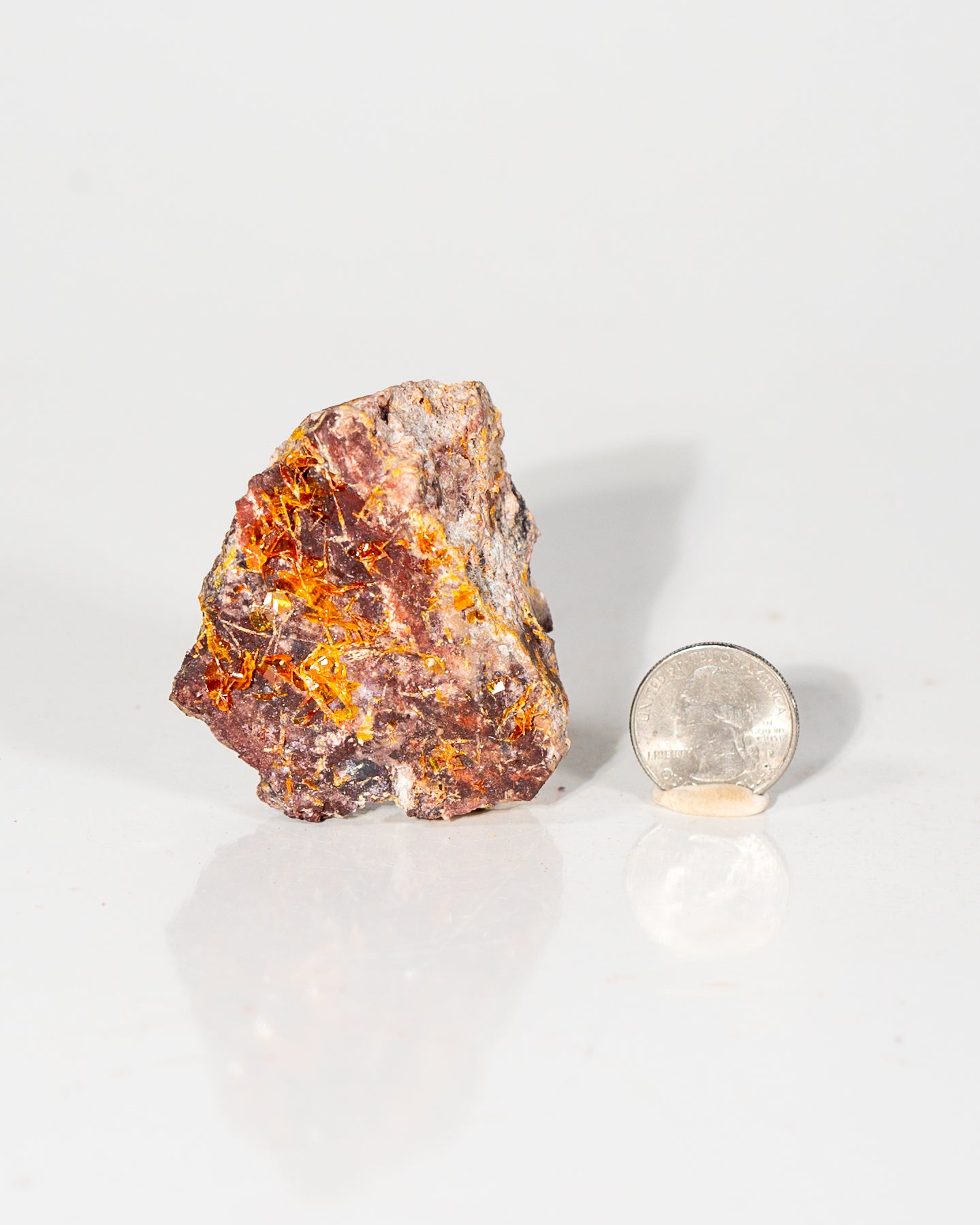 Wulfenite on Matrix Arizona