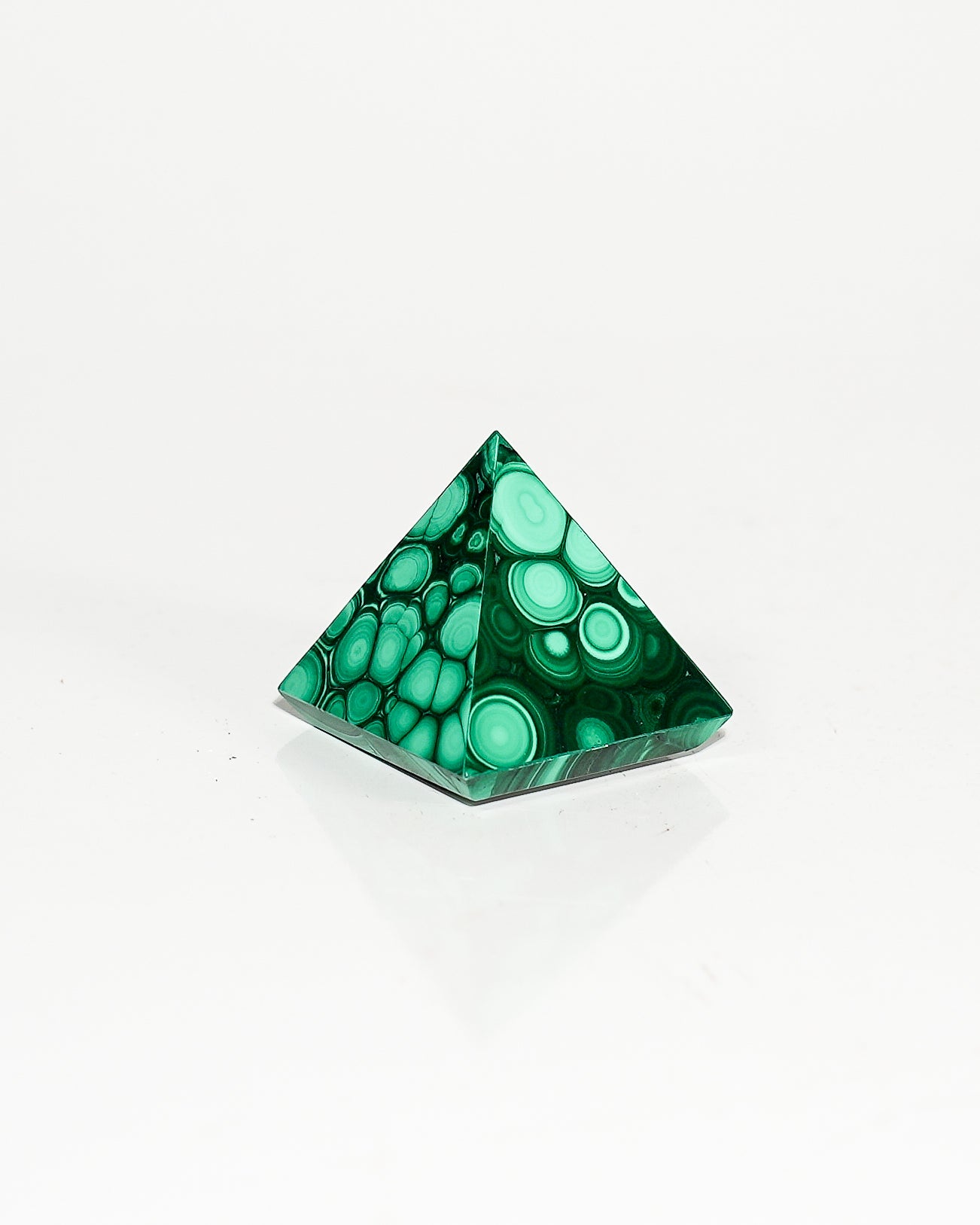 Polished Malachite Pyramid