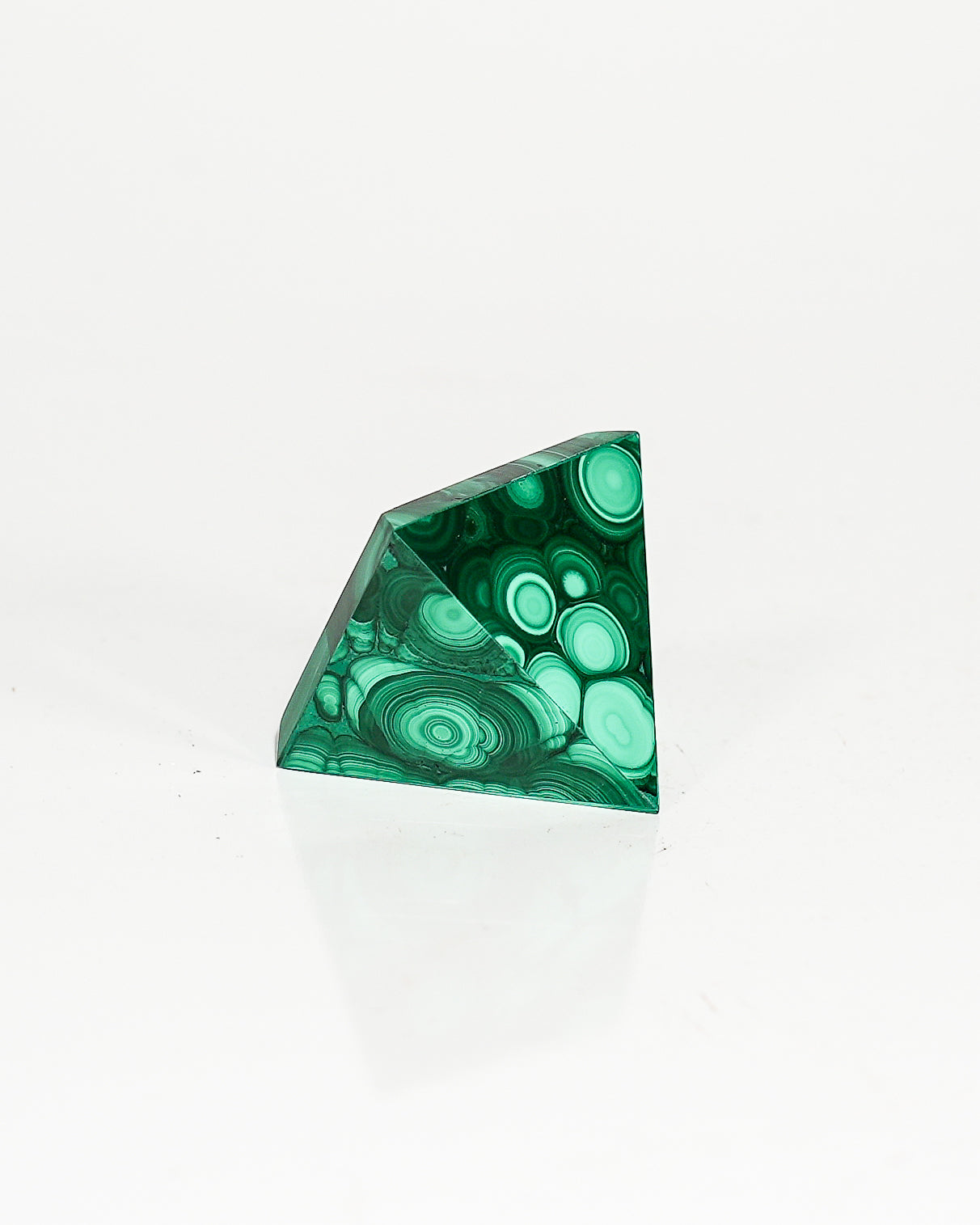 Polished Malachite Pyramid