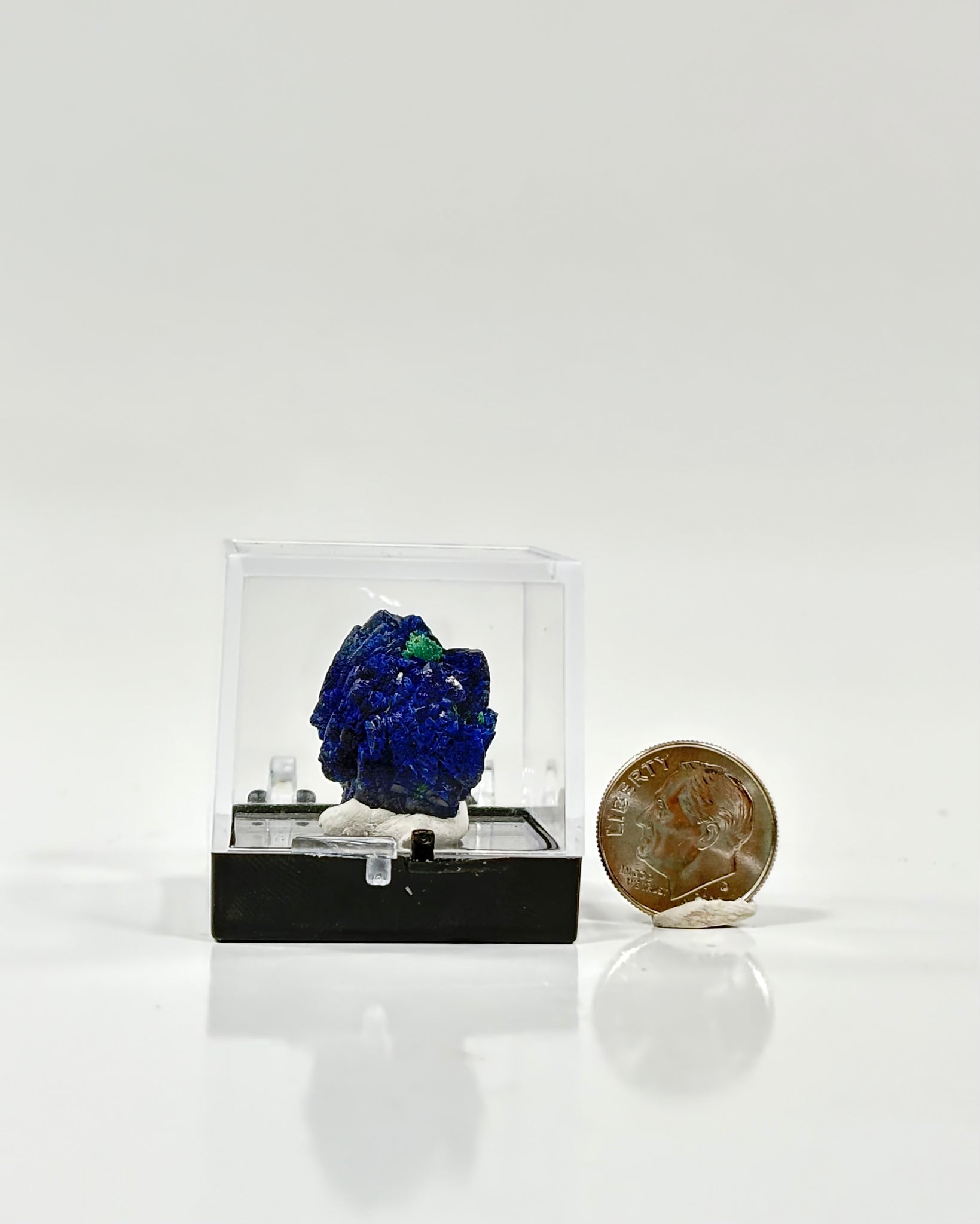 Azurite Specimen in Perky Box