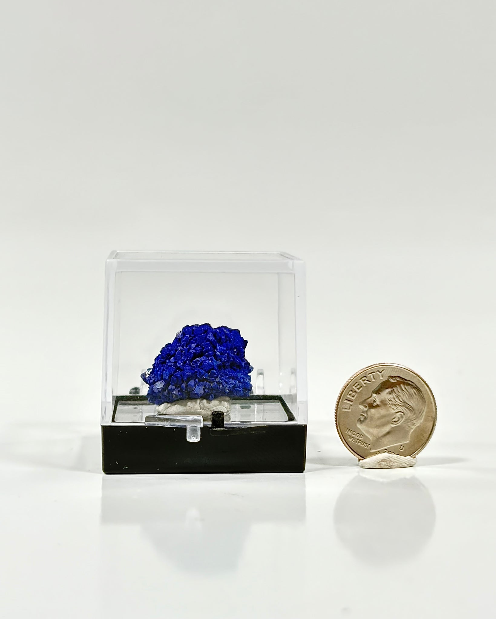 Azurite Specimen in Perky Box