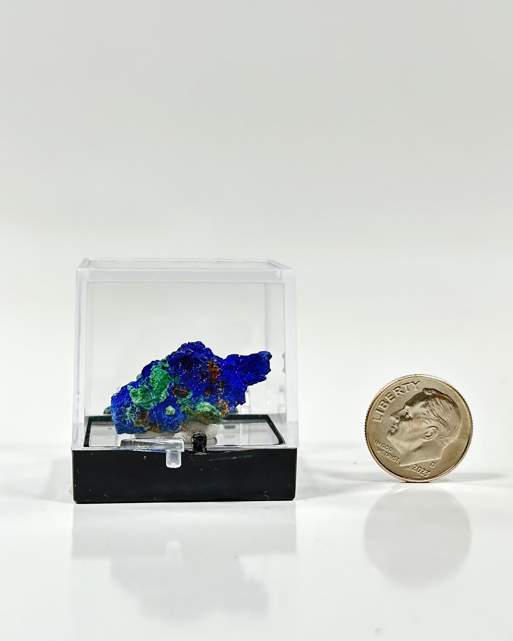 Azurite Specimen in Perky Box