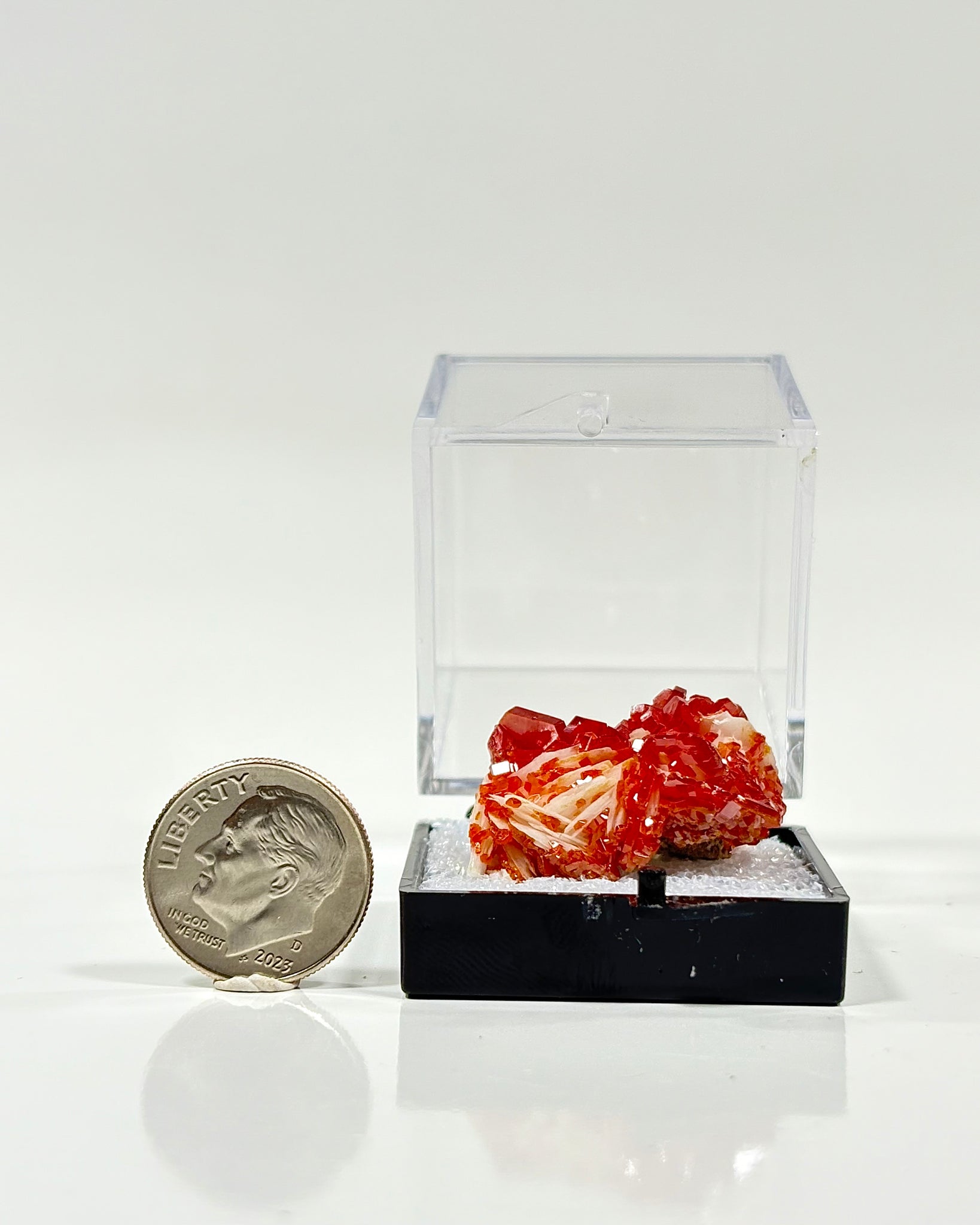 Vanadinite Specimen in Perky Box Morocco