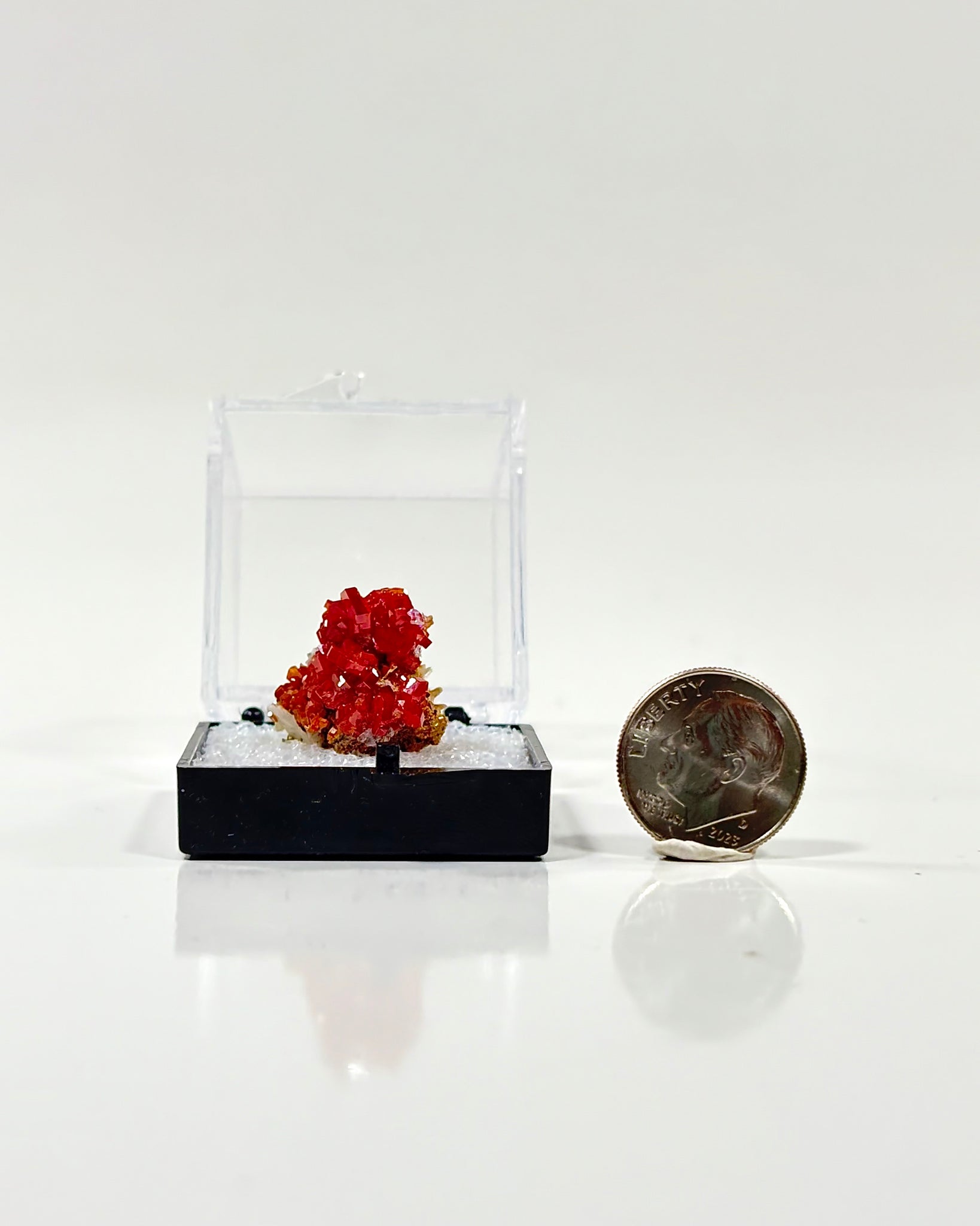 Vanadinite Specimen in Perky Box Morocco
