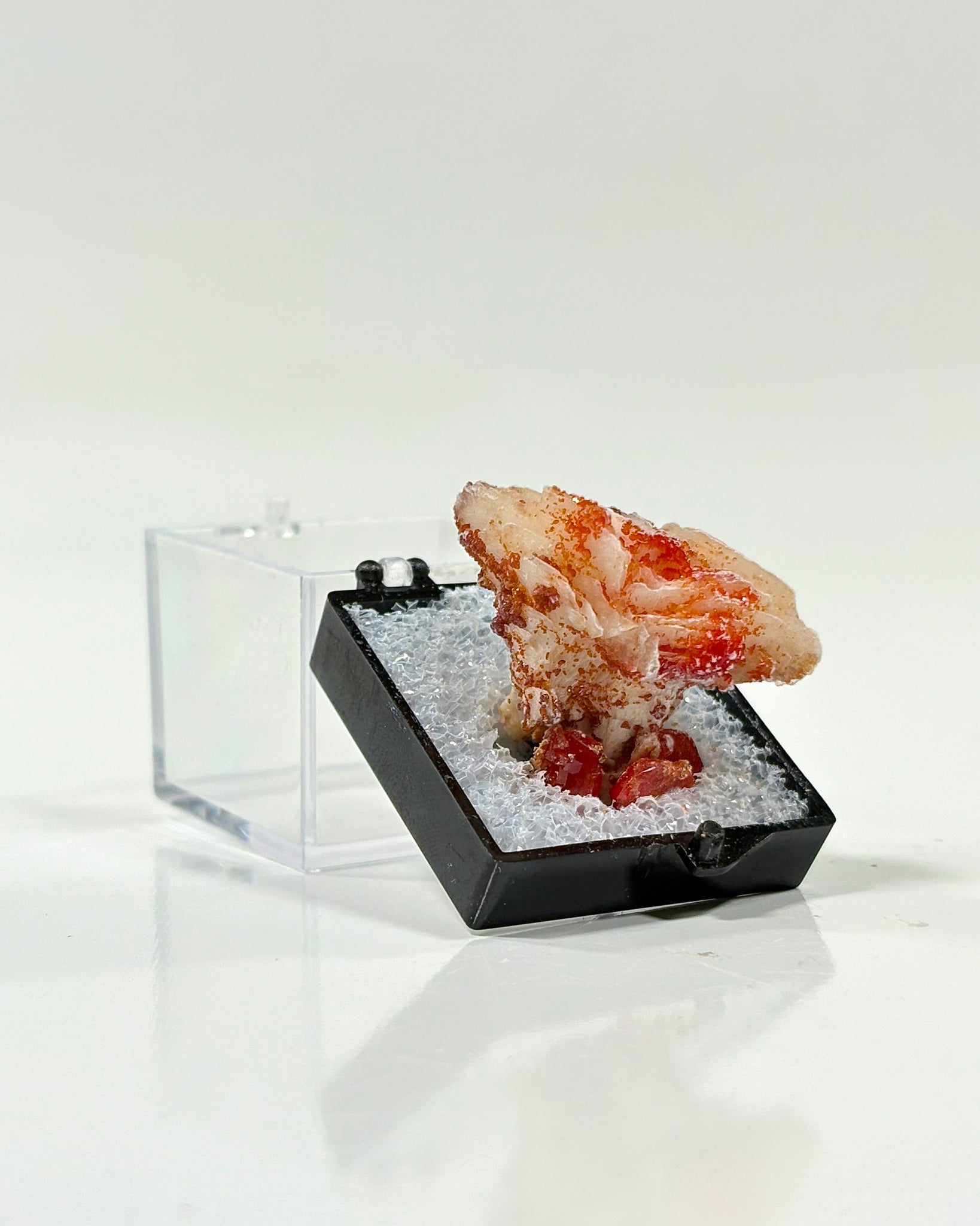 Vanadinite Specimen in Perky Box Morocco