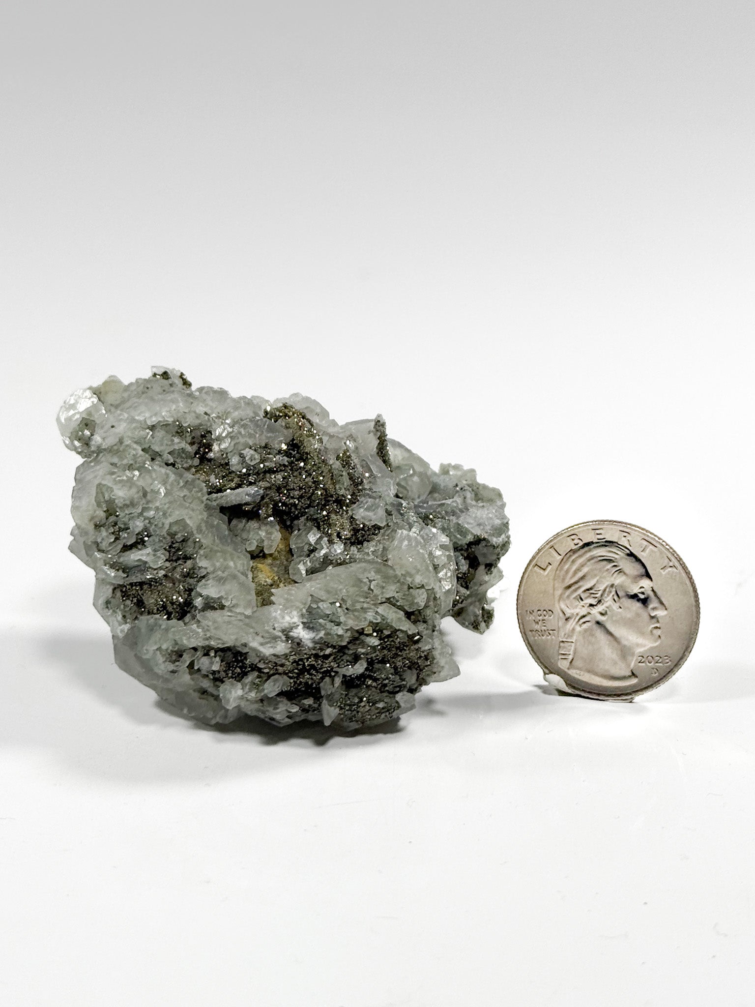 Marcasite Quartz Calcite Cluster from Russia