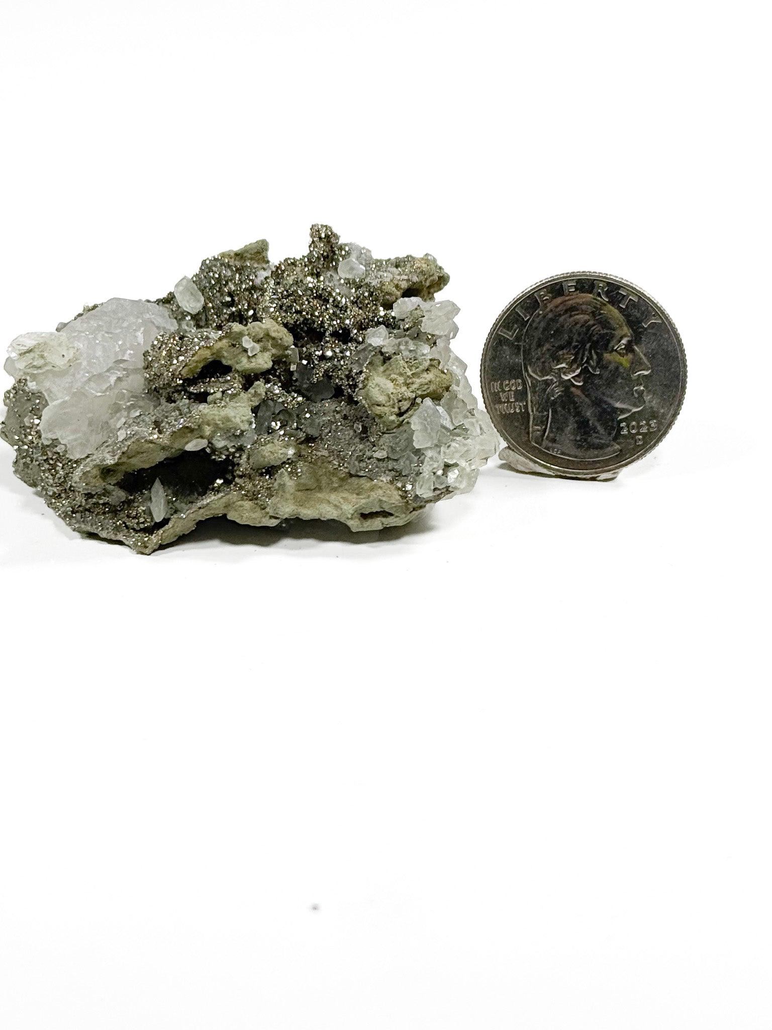 Marcasite Quartz Calcite Cluster from Russia