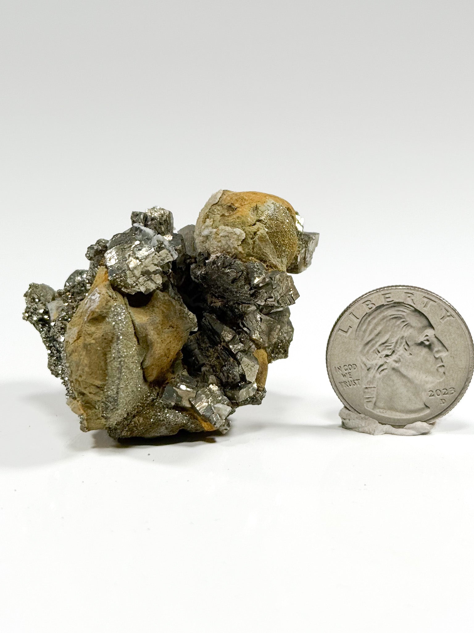 Marcasite Quartz Calcite Cluster from Russia