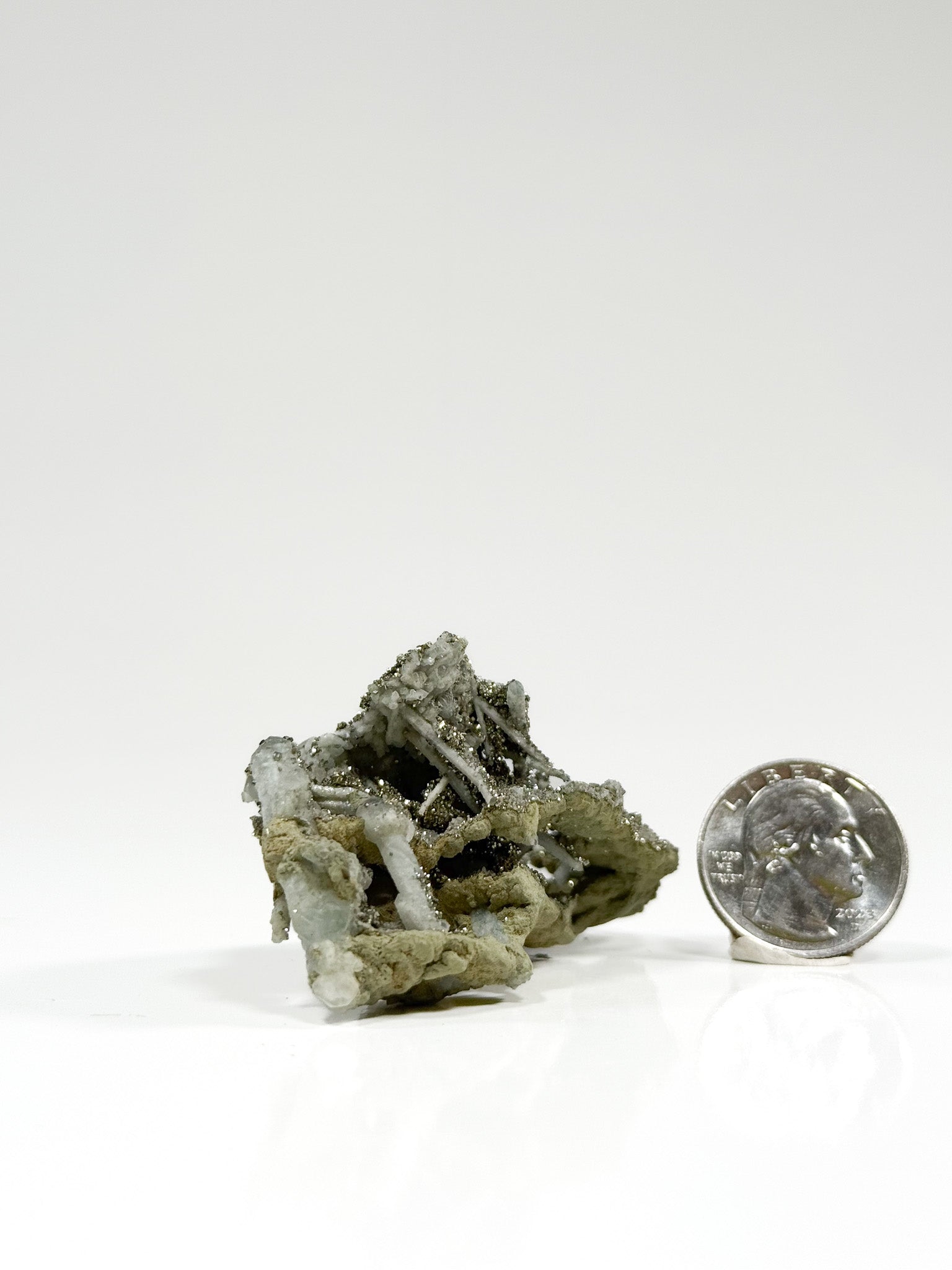 Marcasite Quartz Cluster from Russia