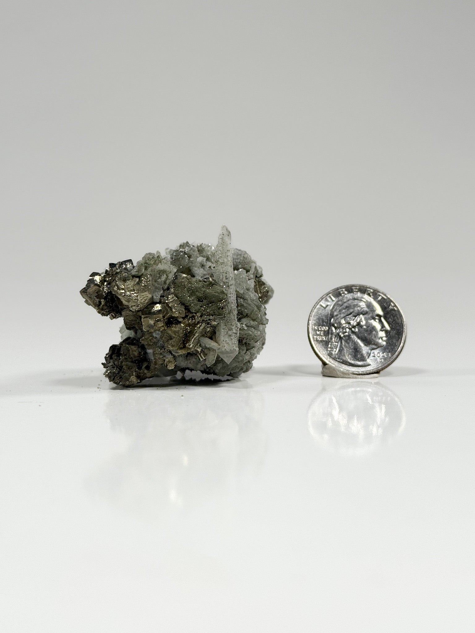Marcasite Quartz Calcite Cluster from Russia