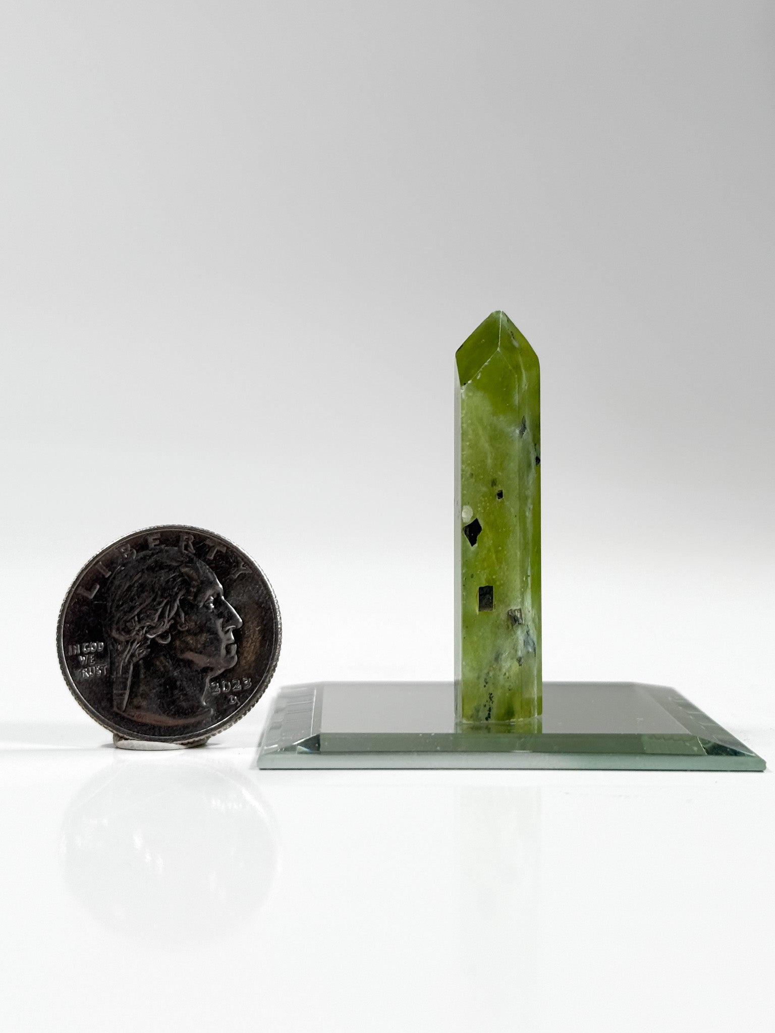 Pyrite Included Serpentine (Jade)