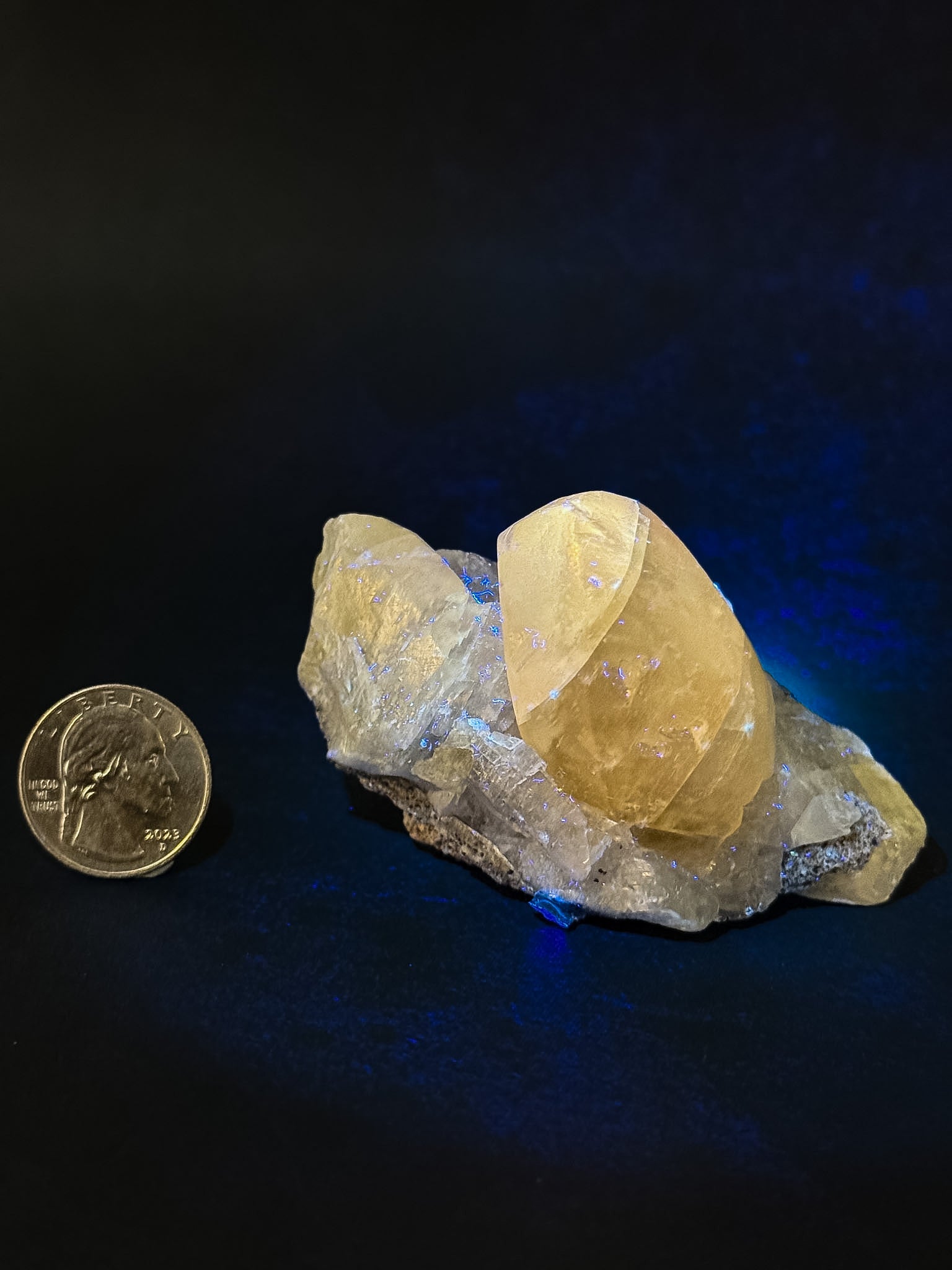 Hammerhead Calcite on Limestone | Missouri