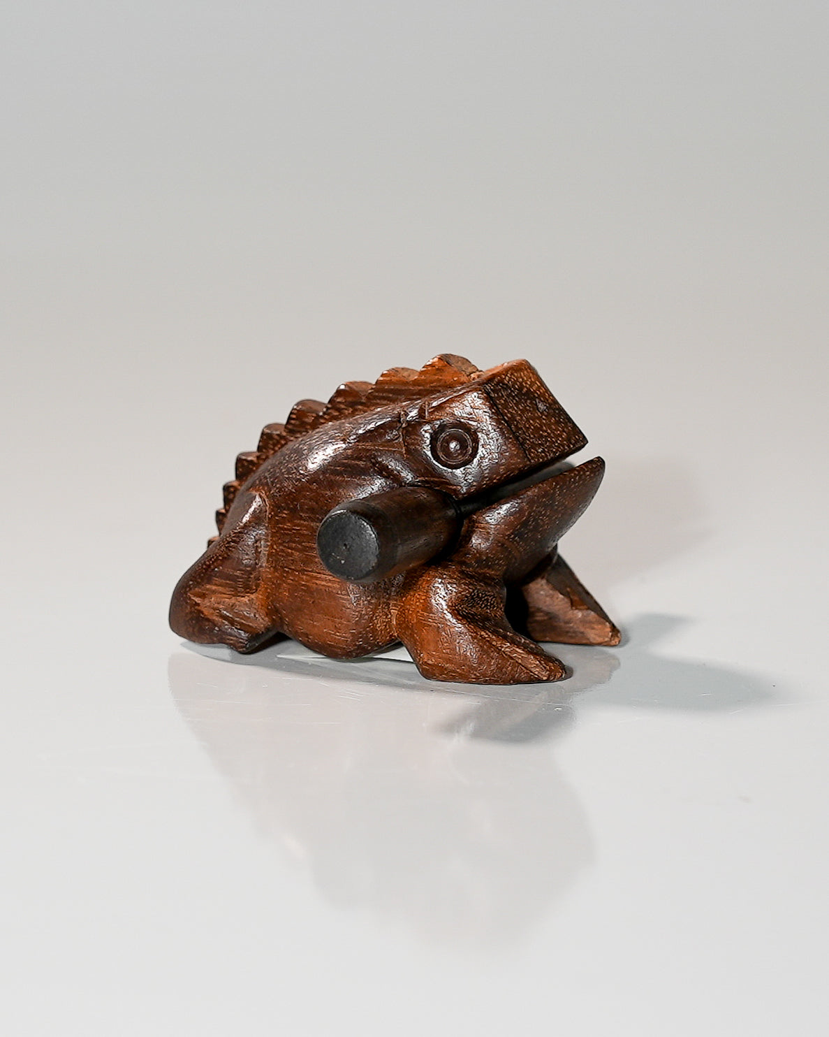 Wooden Frog with Stick