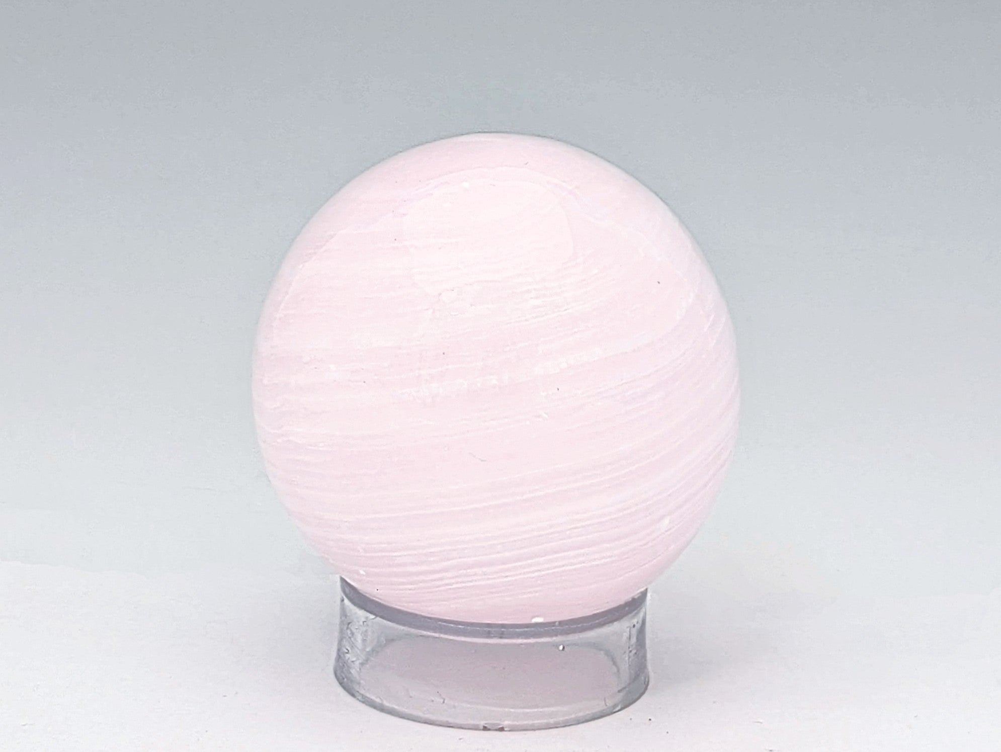 Mangano Calcite Fluorescent Crystal Polished Sphere