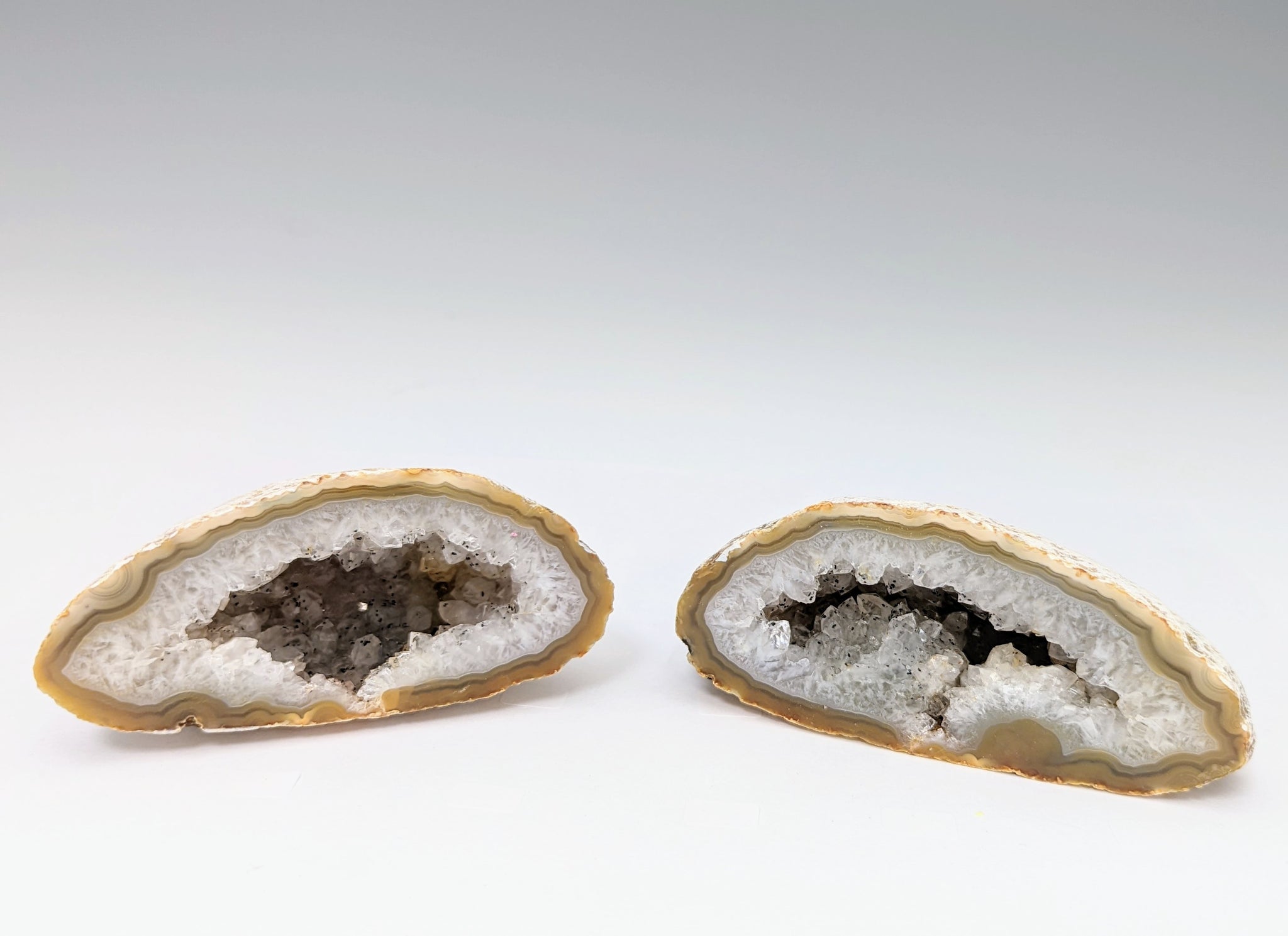 Mexican Ocho Geode with Clear QUartz Crystals Inside