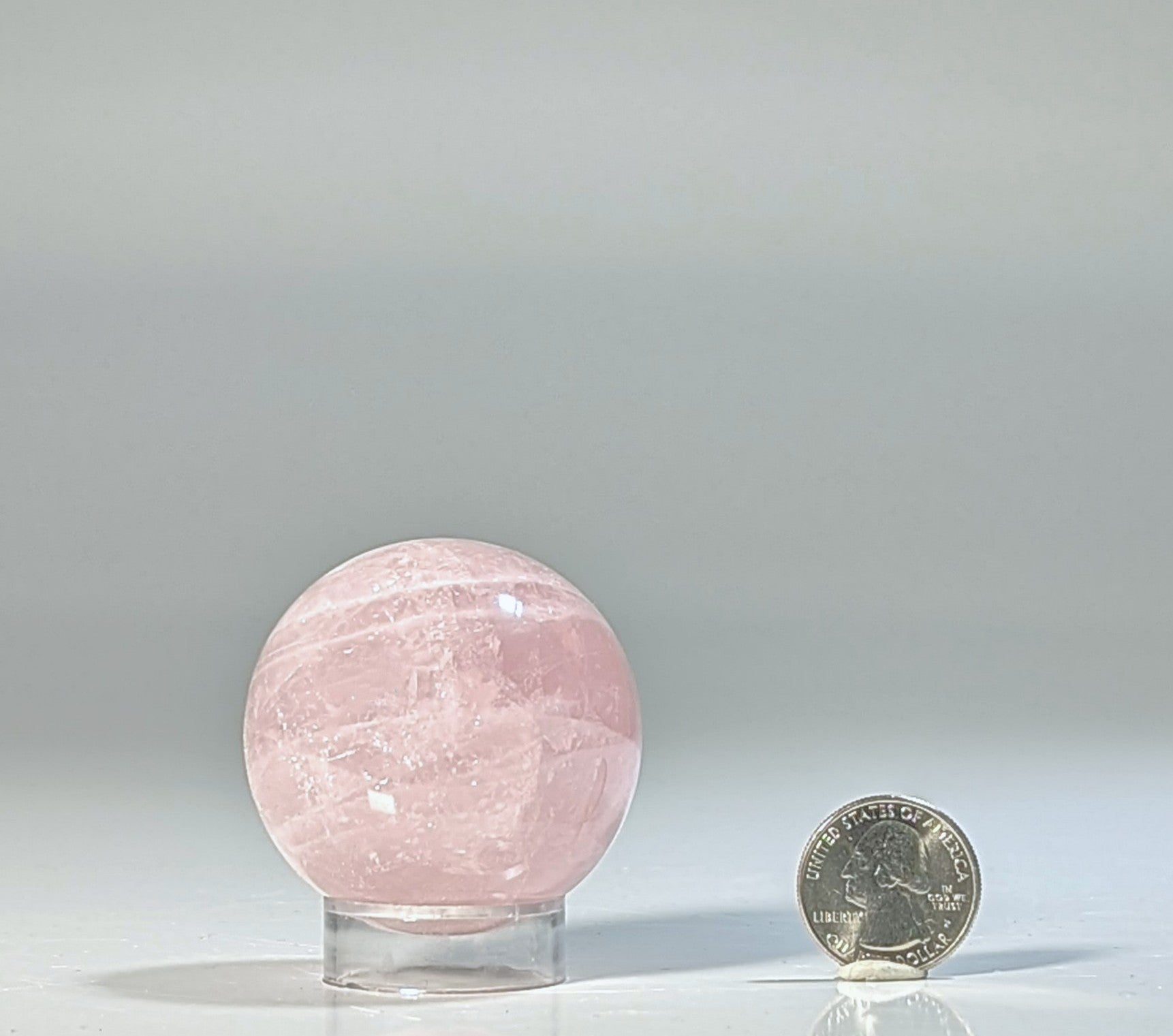 Rose Quartz Sphere Size S