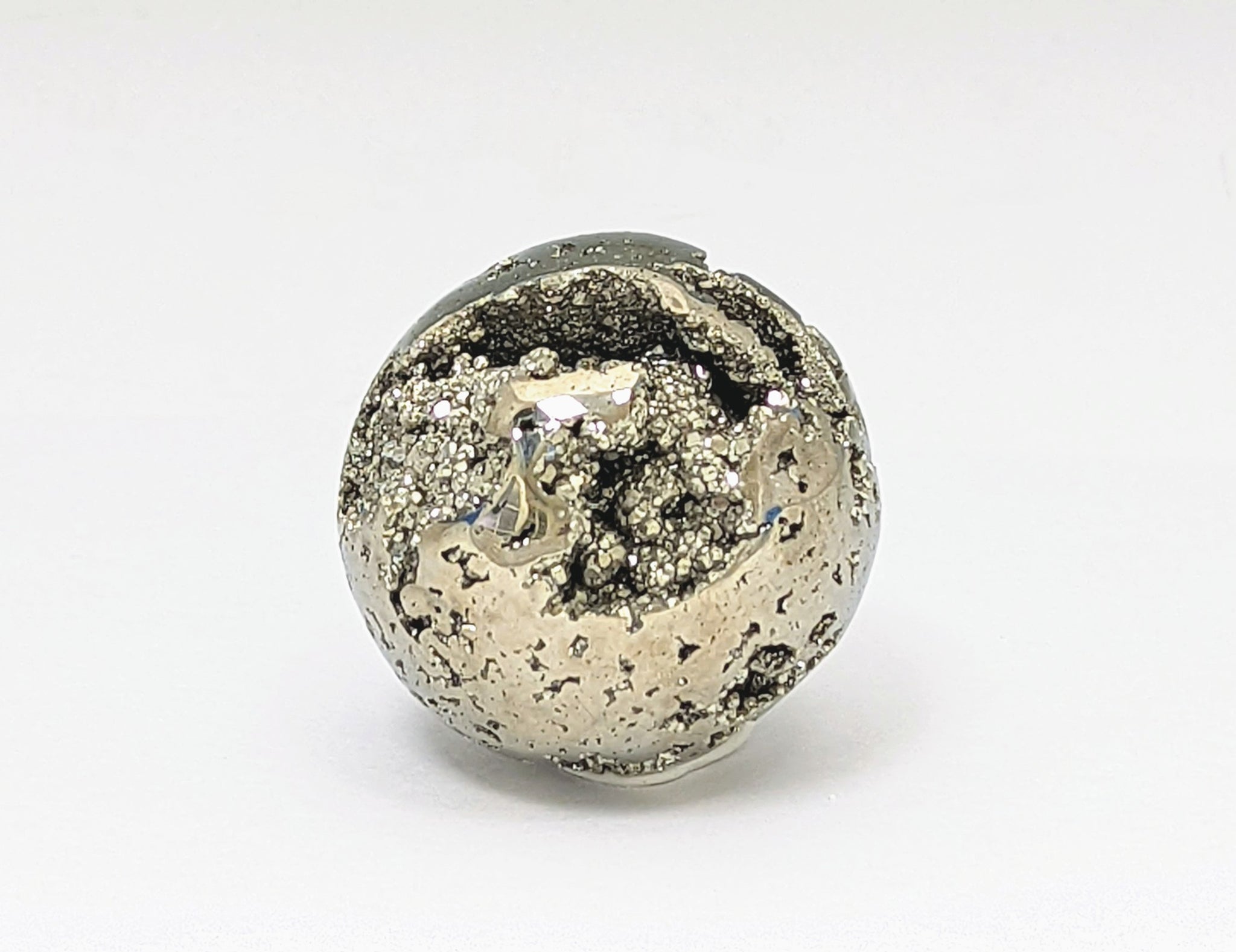 Tumbled Glittery Gold Peruvian Pyrite Sphere